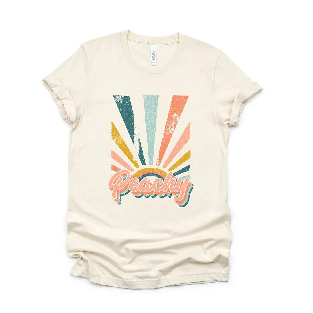 Retro Peachy Short Sleeve Tee sold by Zulily product image thumbnail 2