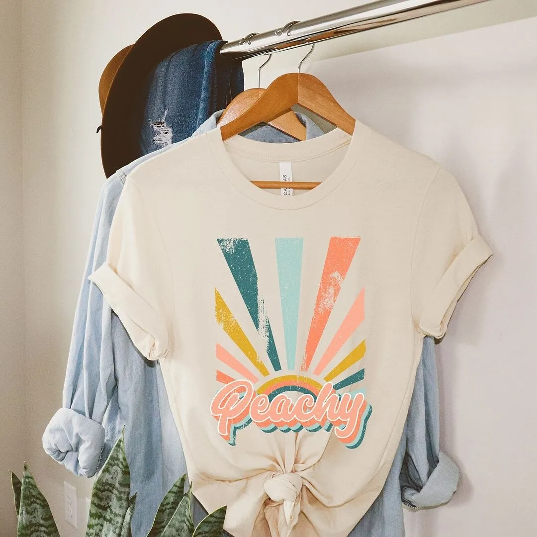 Retro Peachy Short Sleeve Tee sold by Zulily