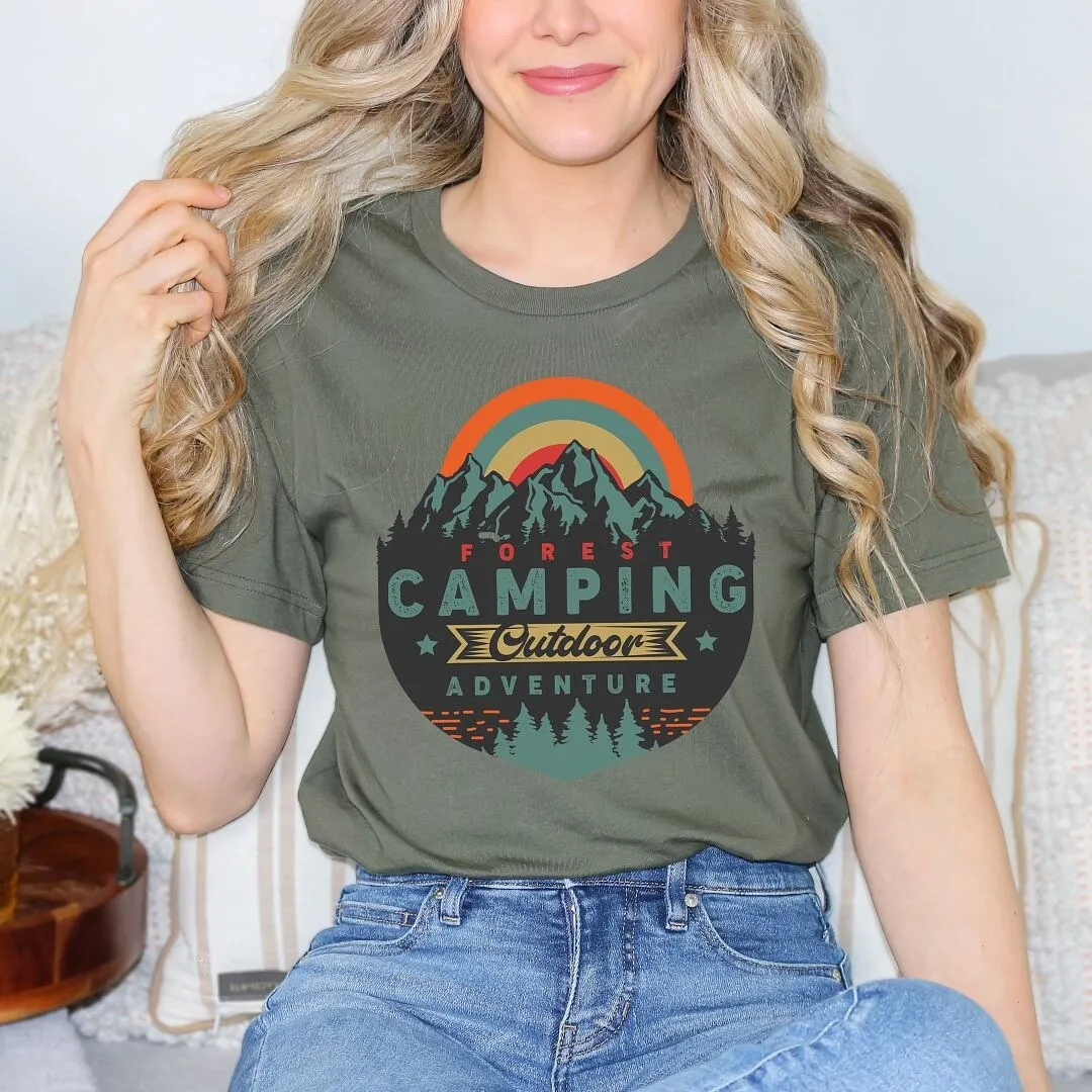Forest Camping Badge Short Sleeve Crewnneck Tee sold by Zulily product image thumbnail 3