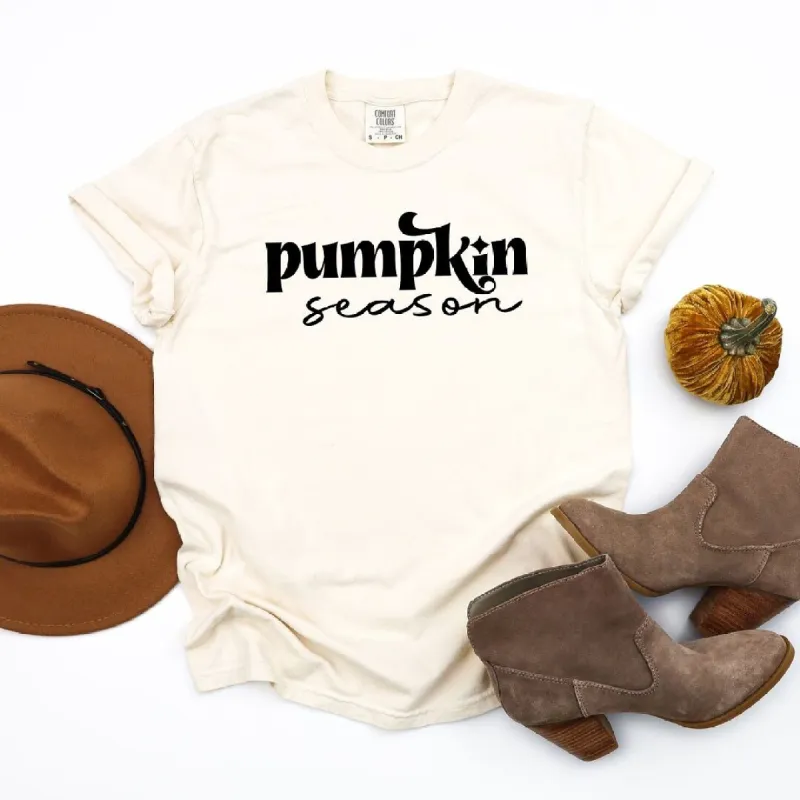 Pumpkin Season Cursive Garment Dyed Tee sold by Zulily