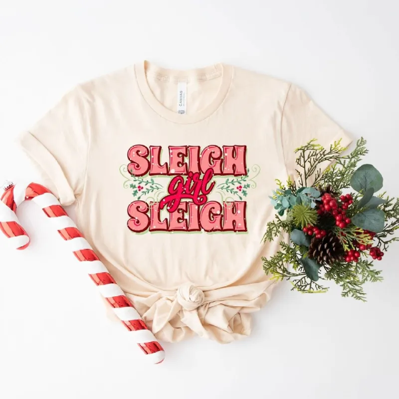 Sleigh Girl Sleigh Short Sleeve Crewnneck Tee sold by Zulily