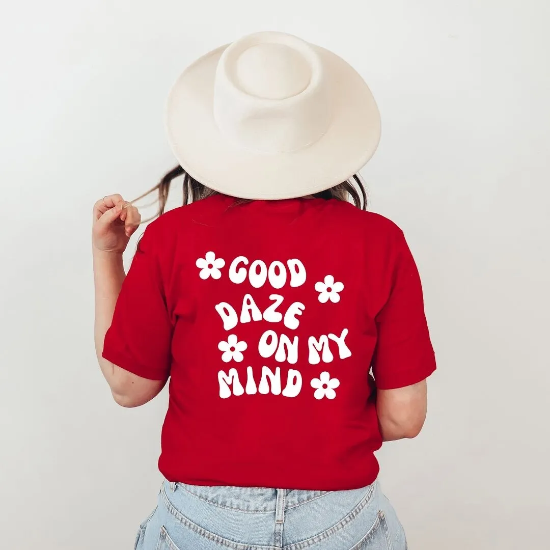 Good Daze On My Mind Flowers Front & Back Short Sleeve Tee sold by Zulily product image thumbnail 3