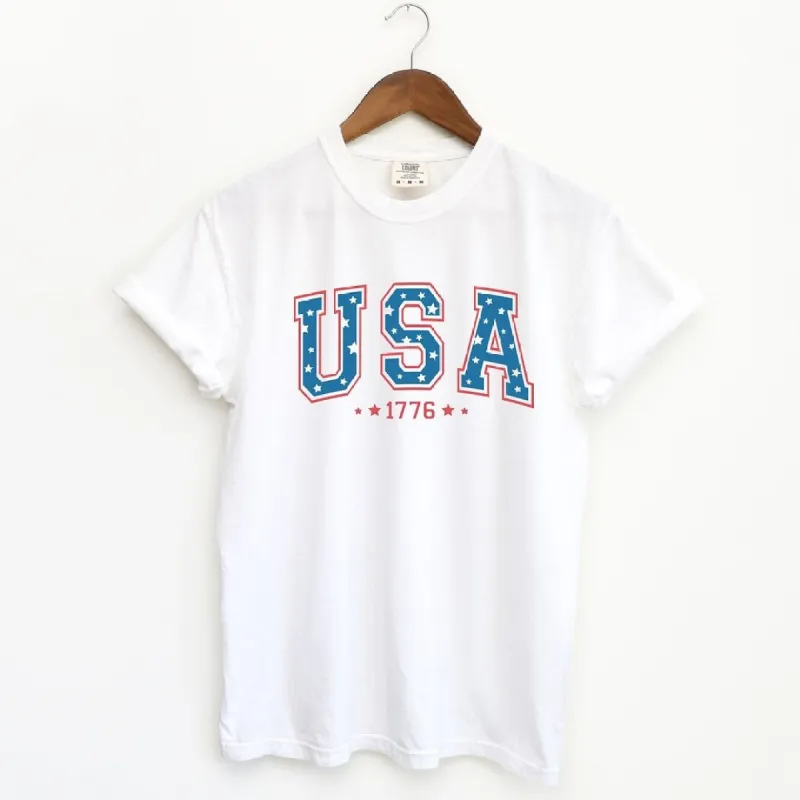 USA 1776 Stars Garment Dyed Tee sold by Zulily