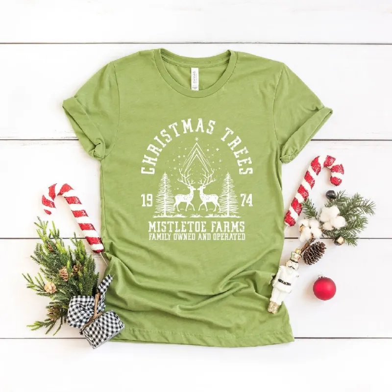 Mistletoe Farms 1974 Short Sleeve Crewnneck Tee sold by Zulily