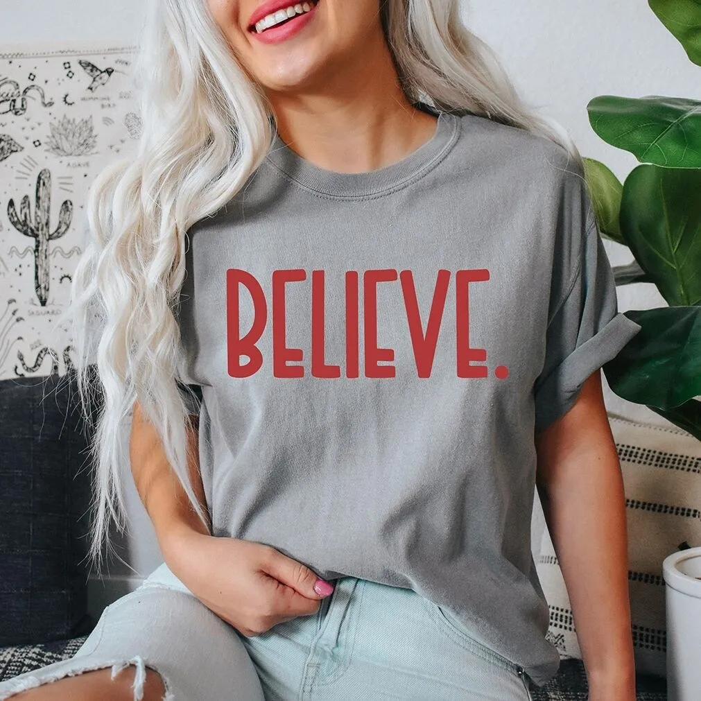 Believe Bold Garment Dyed Tee sold by Zulily product image thumbnail 2