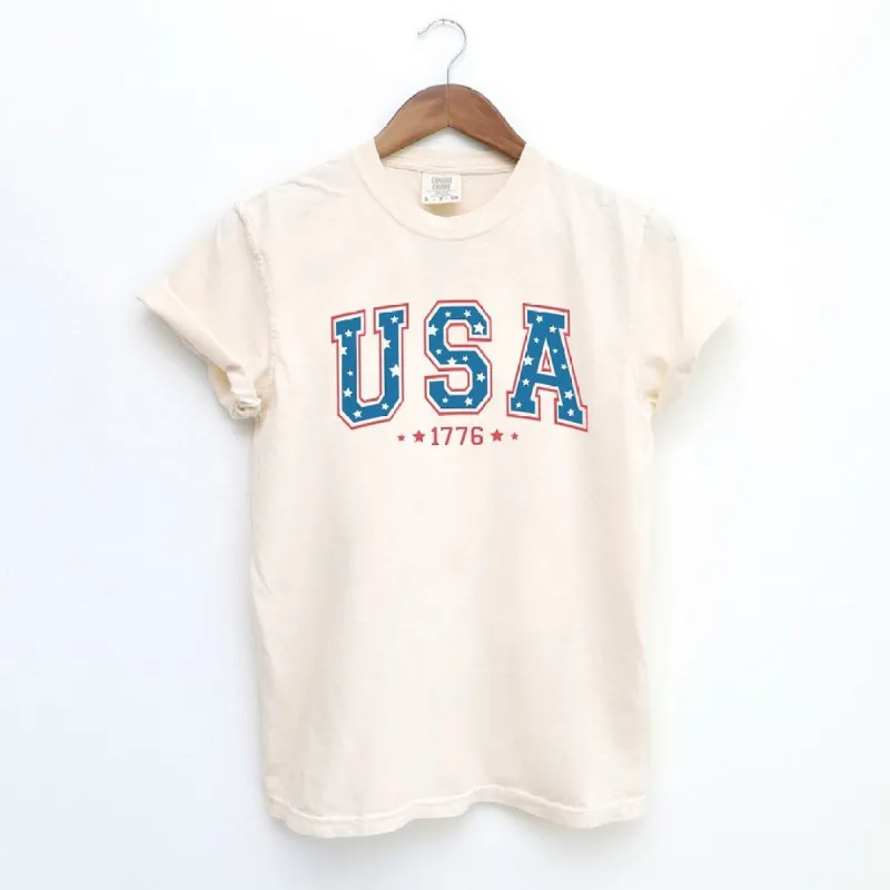 USA 1776 Stars Garment Dyed Tee sold by Zulily