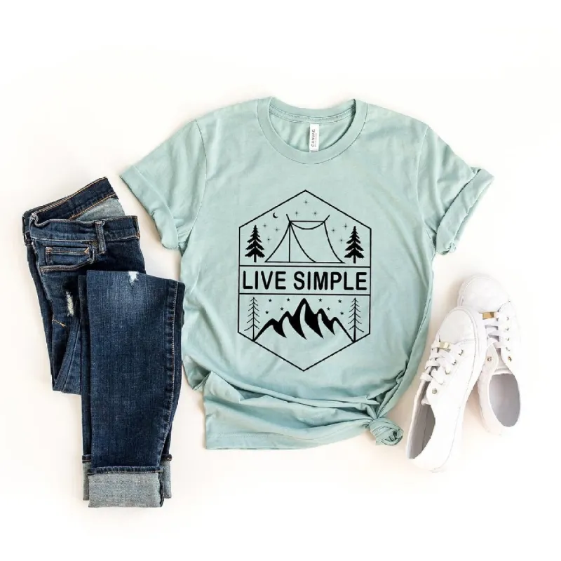 Live Simple Short Sleeve Tee sold by Zulily