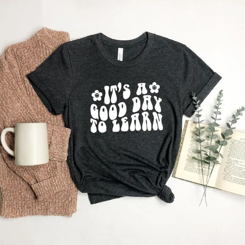 Good Day To Learn Short Sleeve Tee sold by Zulily