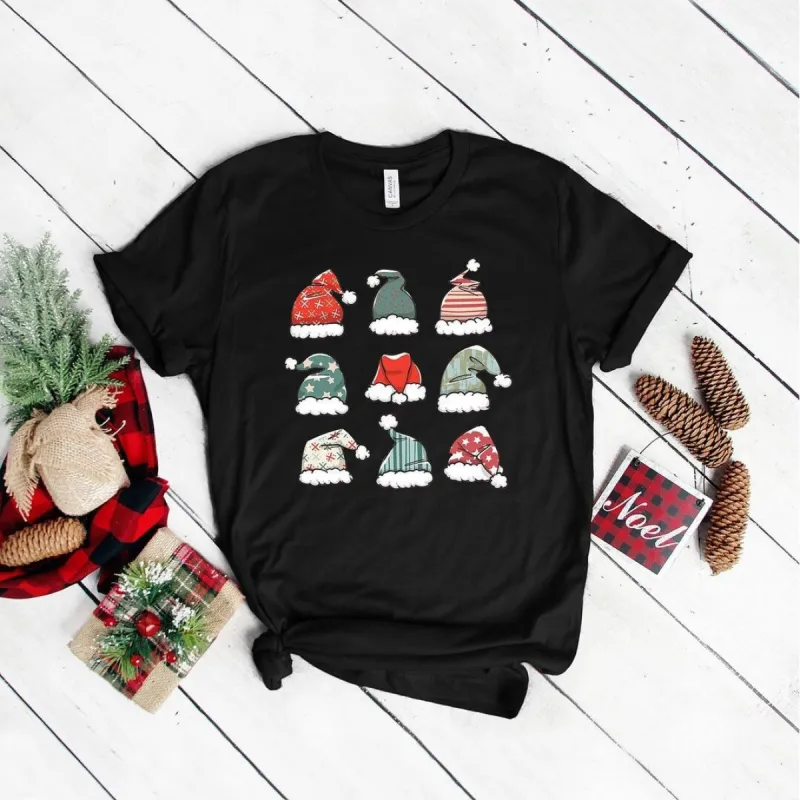 Santa Hat Chart Short Sleeve Crewnneck Tee sold by Zulily