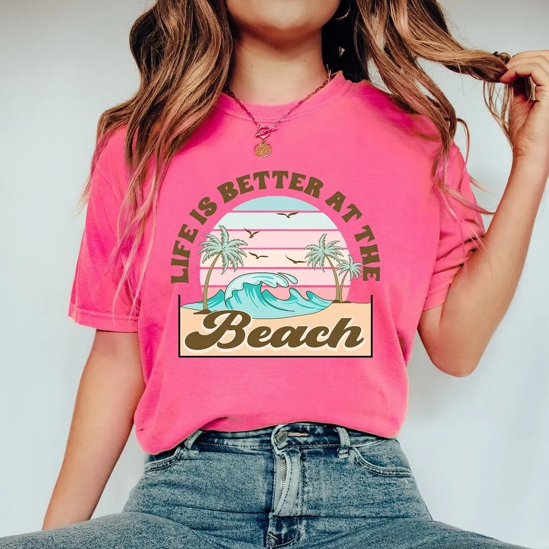 Better At The Beach Wave Garment Dyed Tee sold by Zulily product image thumbnail 2