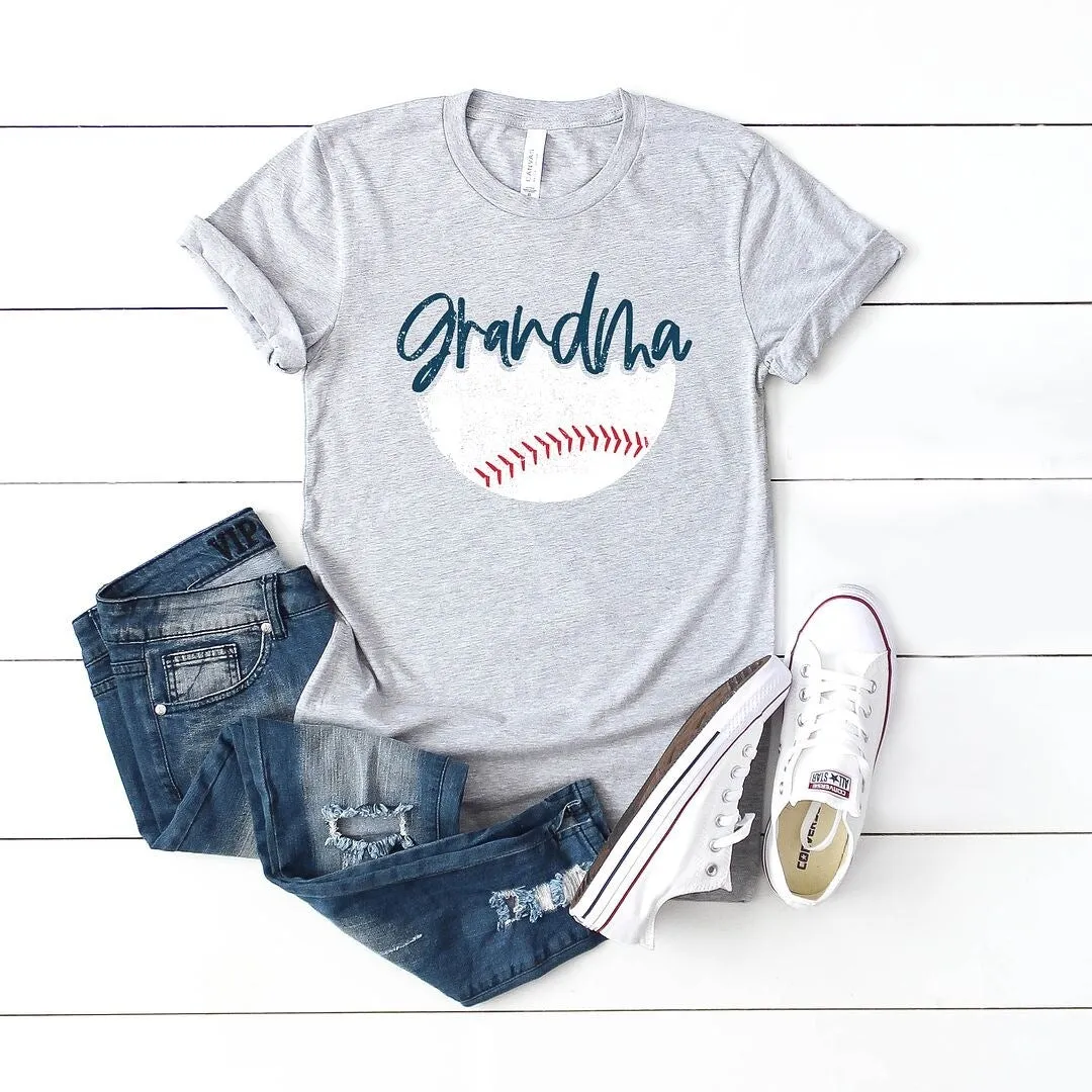 Grandma Baseball Short Sleeve Crewnneck Tee sold by Zulily