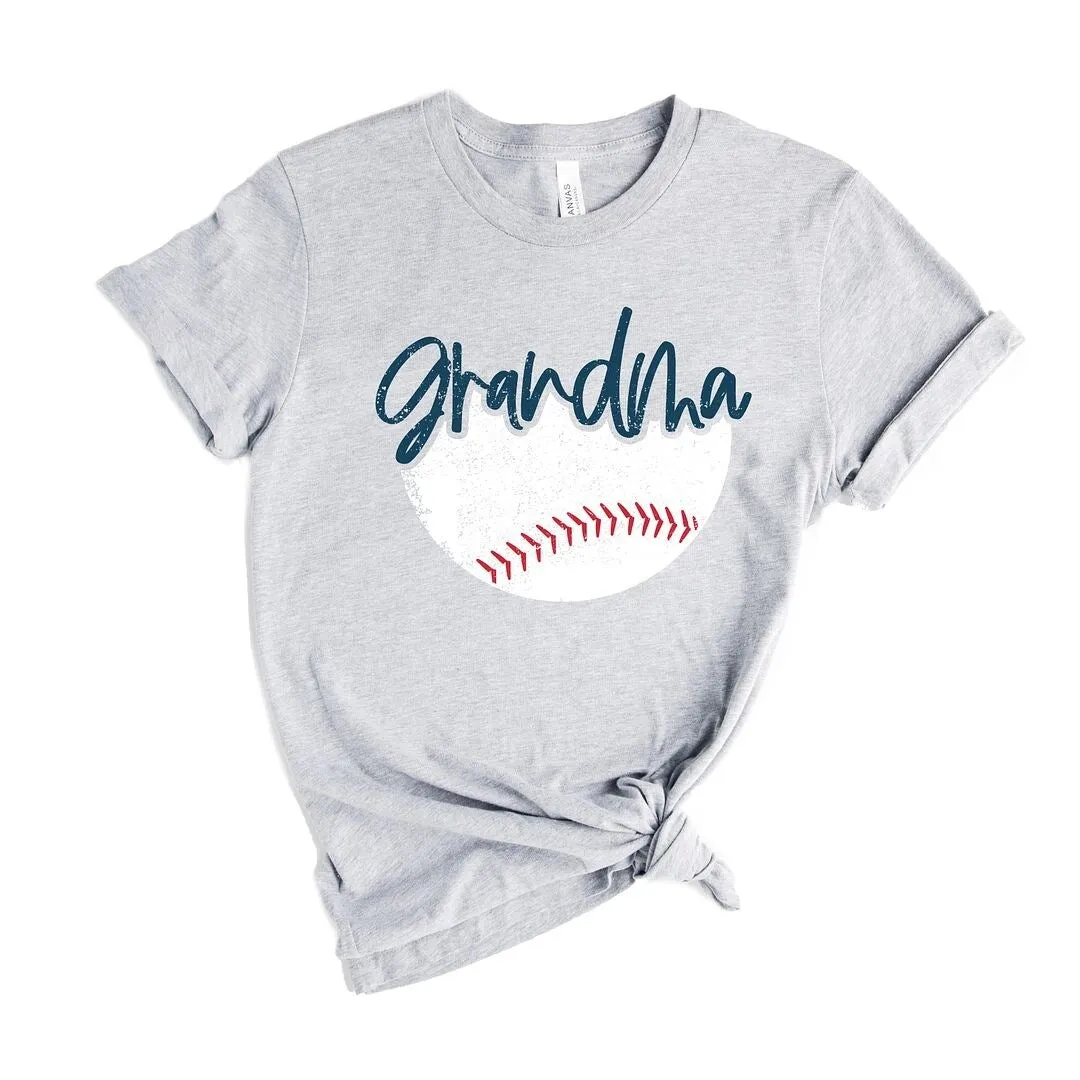 Grandma Baseball Short Sleeve Crewnneck Tee sold by Zulily product image thumbnail 2