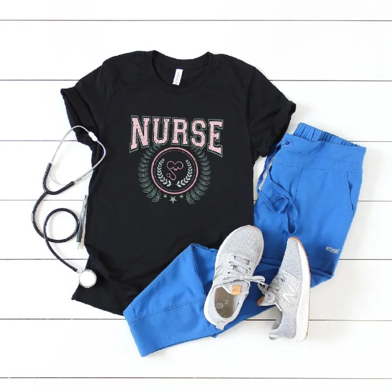 Nurse Grunge Short Sleeve Crewnneck Tee sold by Zulily