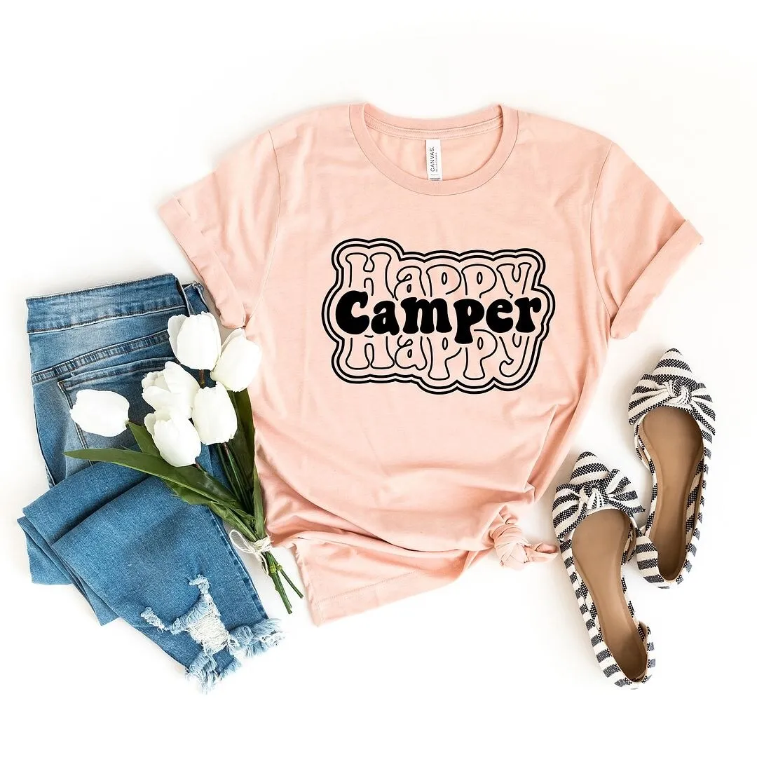 Happy Camper Stacked Short Sleeve Tee sold by Zulily