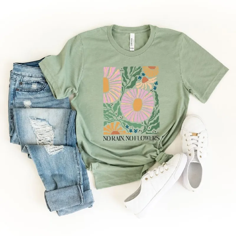 Boho No Rain No Flowers Short Sleeve Tee sold by Zulily