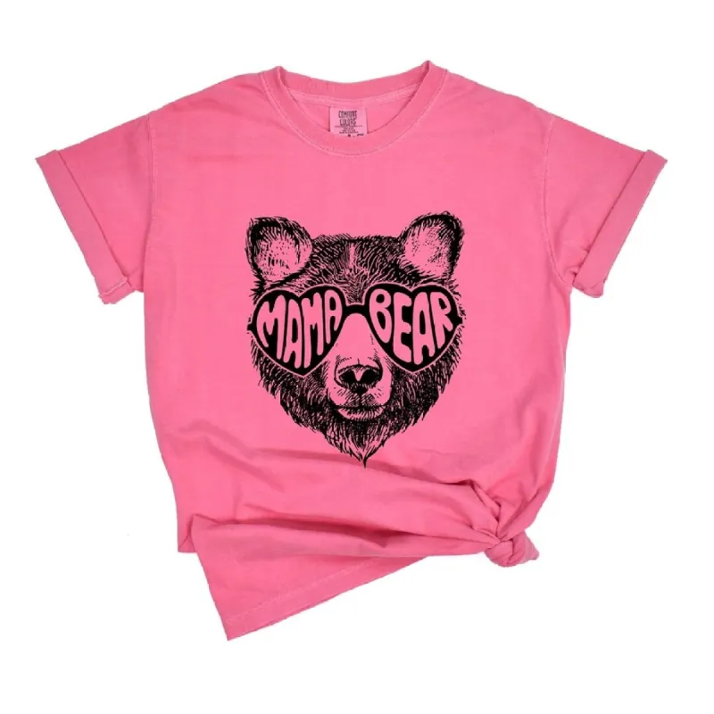Mama Bear Sunglasses Garment Dyed Tee made by Zulily