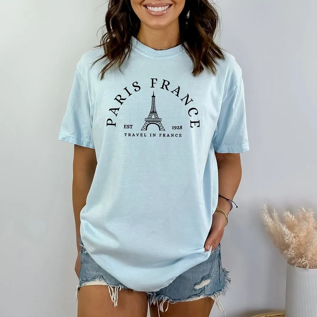Paris France Garment Dyed Tee sold by Zulily product image thumbnail 2