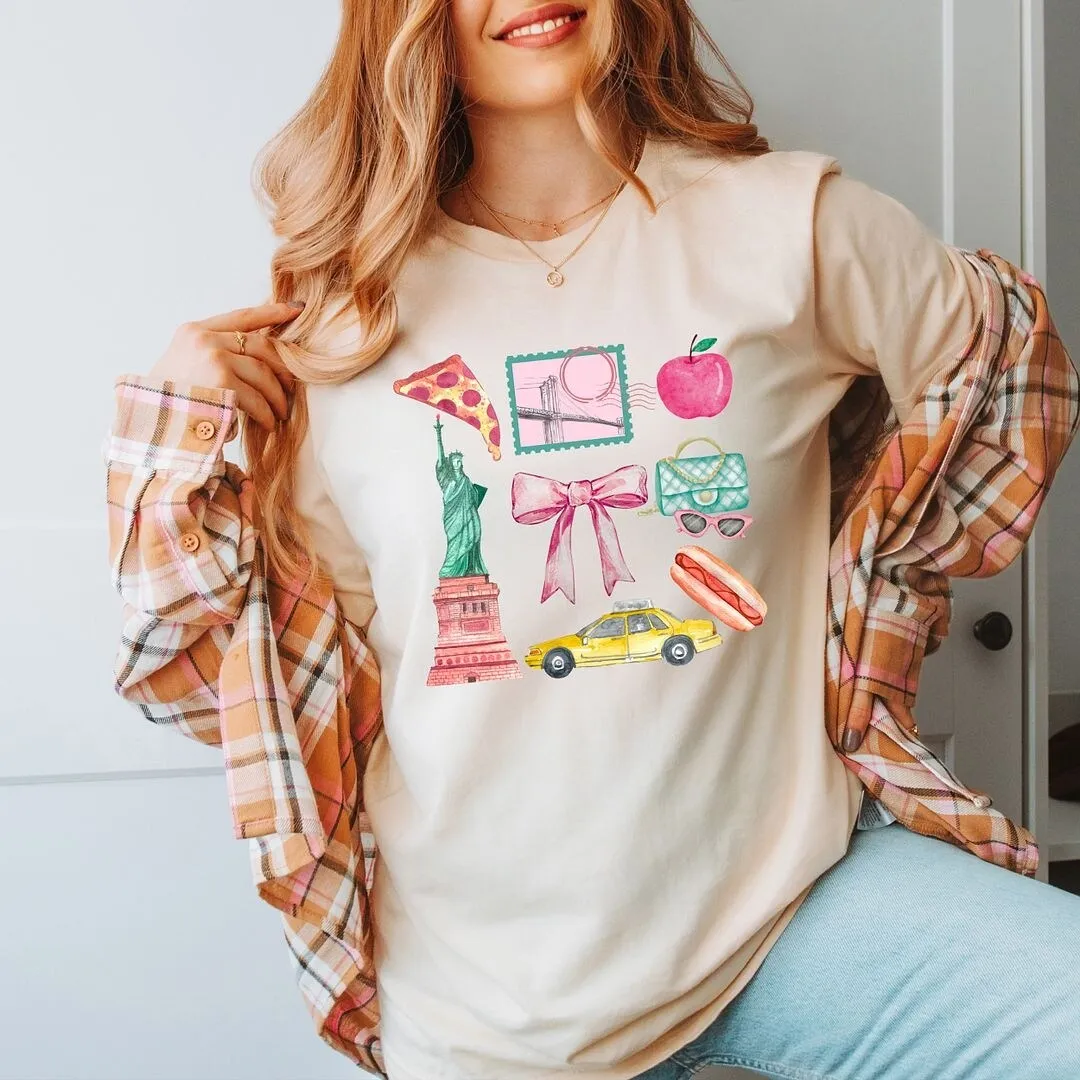 Coquette New York Collage Short Sleeve Crewnneck Tee sold by Zulily product image thumbnail 3