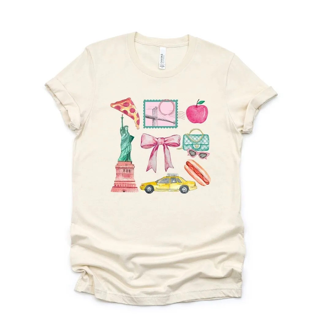 Coquette New York Collage Short Sleeve Crewnneck Tee sold by Zulily product image thumbnail 2