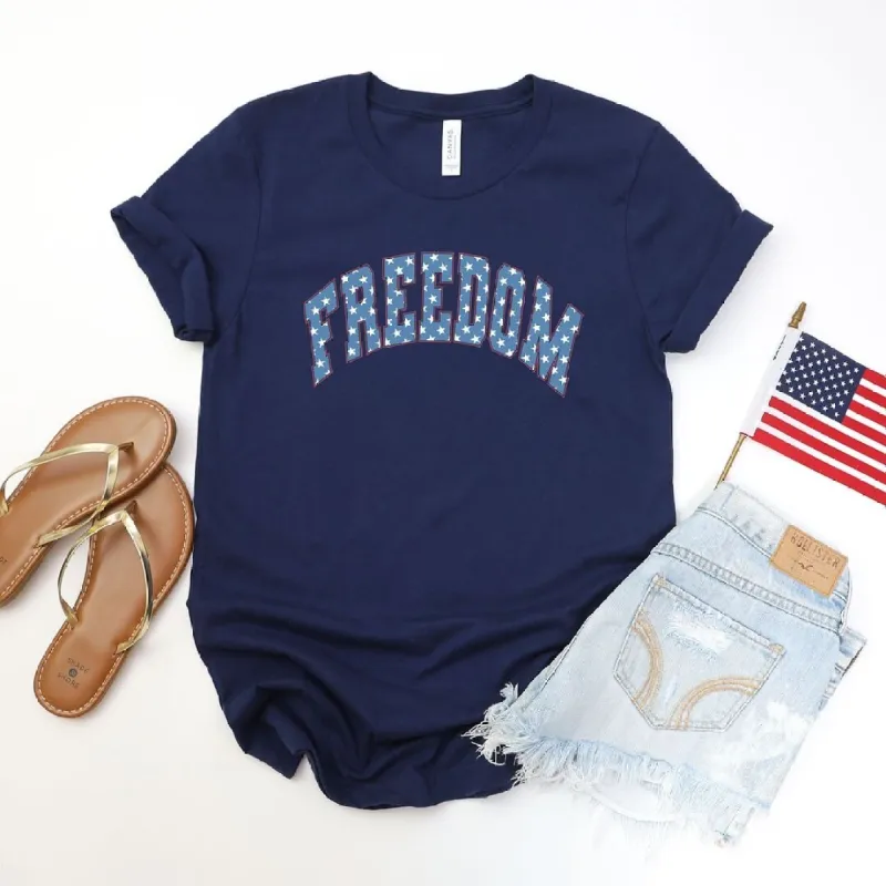 Freedom Varsity Stars Short Sleeve Crewnneck Tee sold by Zulily