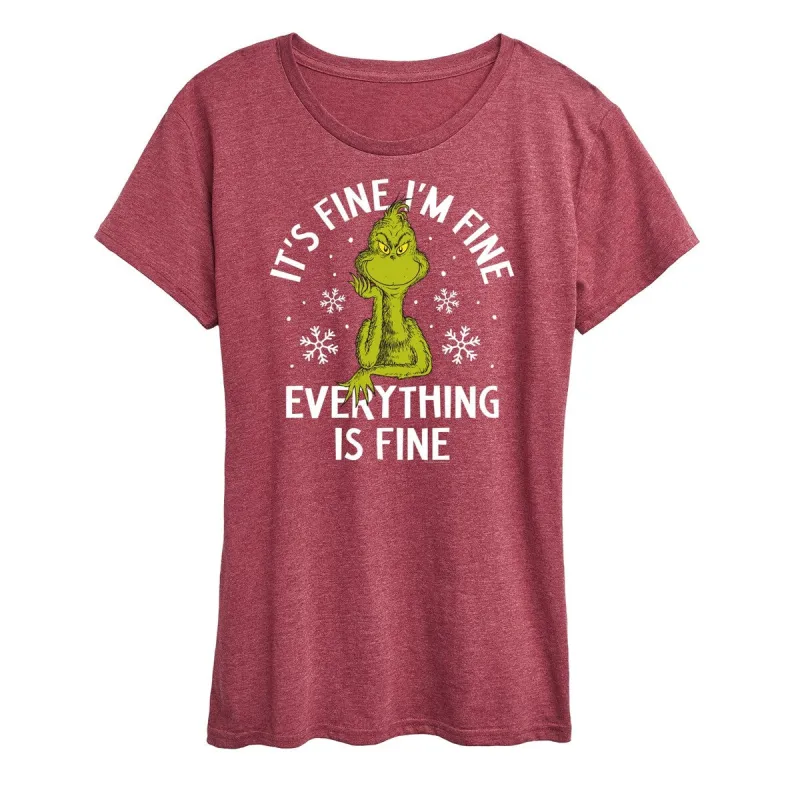 The Grinch Its Fine Im Fine Everything Is Fine sold by Zulily