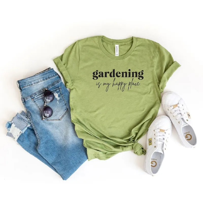 Gardening Is My Happy Place Short Sleeve Tee sold by Zulily