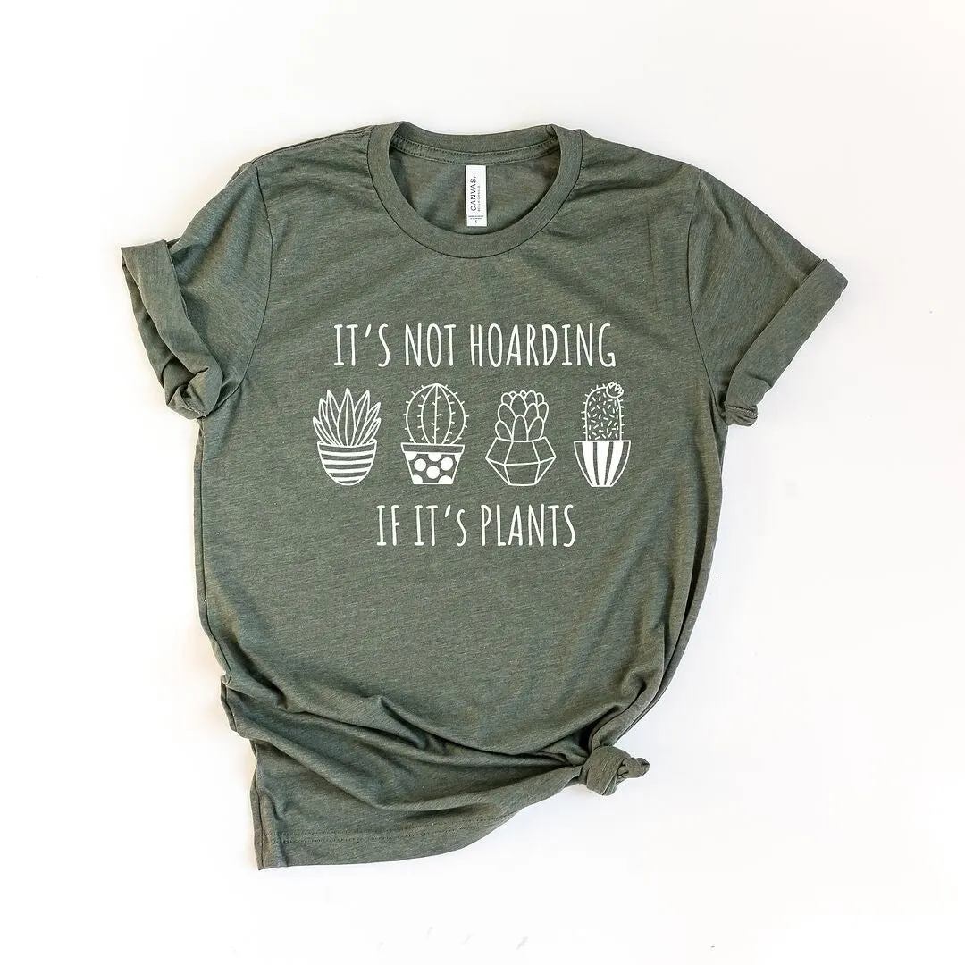 It's Not Hoarding If It's Plants Short Sleeve Tee sold by Zulily product image thumbnail 2