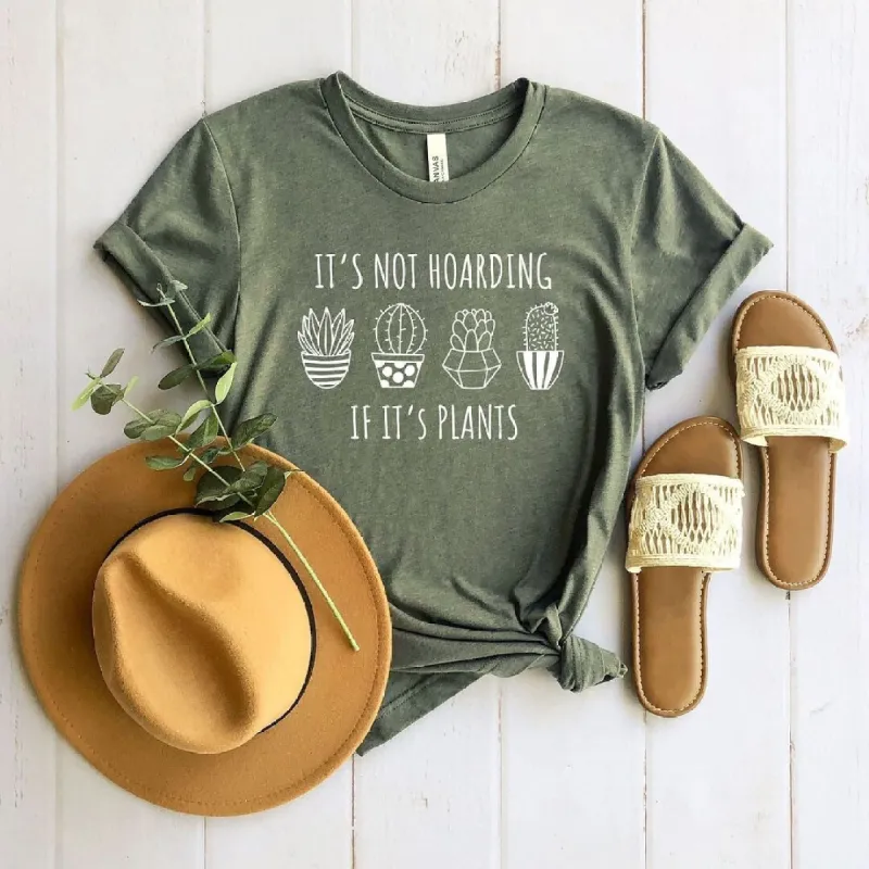 It's Not Hoarding If It's Plants Short Sleeve Tee sold by Zulily