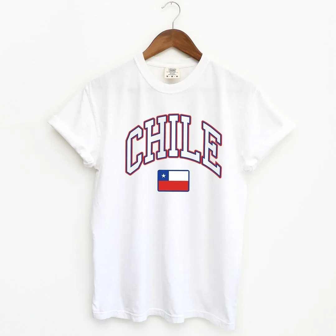 Chile Flag Garment Dyed Tee sold by Zulily product image thumbnail 2