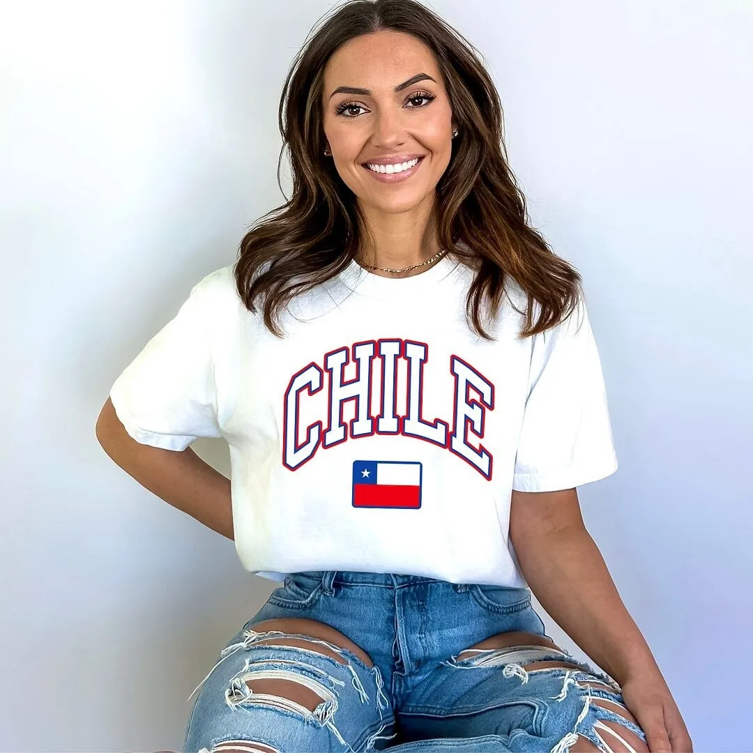 Chile Flag Garment Dyed Tee sold by Zulily product image thumbnail 3