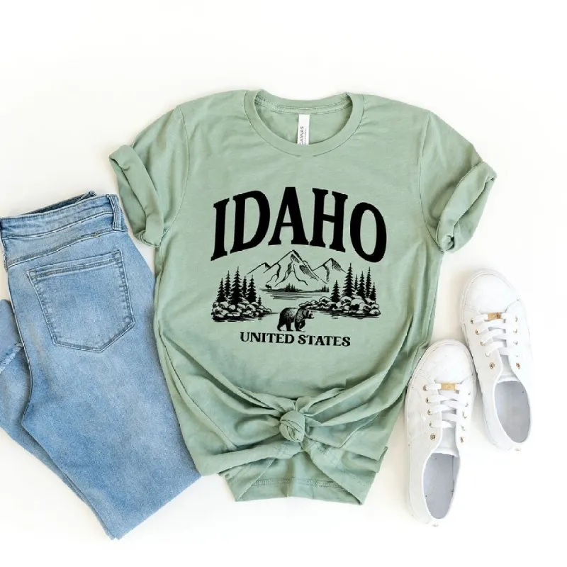 Idaho Forest Scene Short Sleeve Tee sold by Zulily