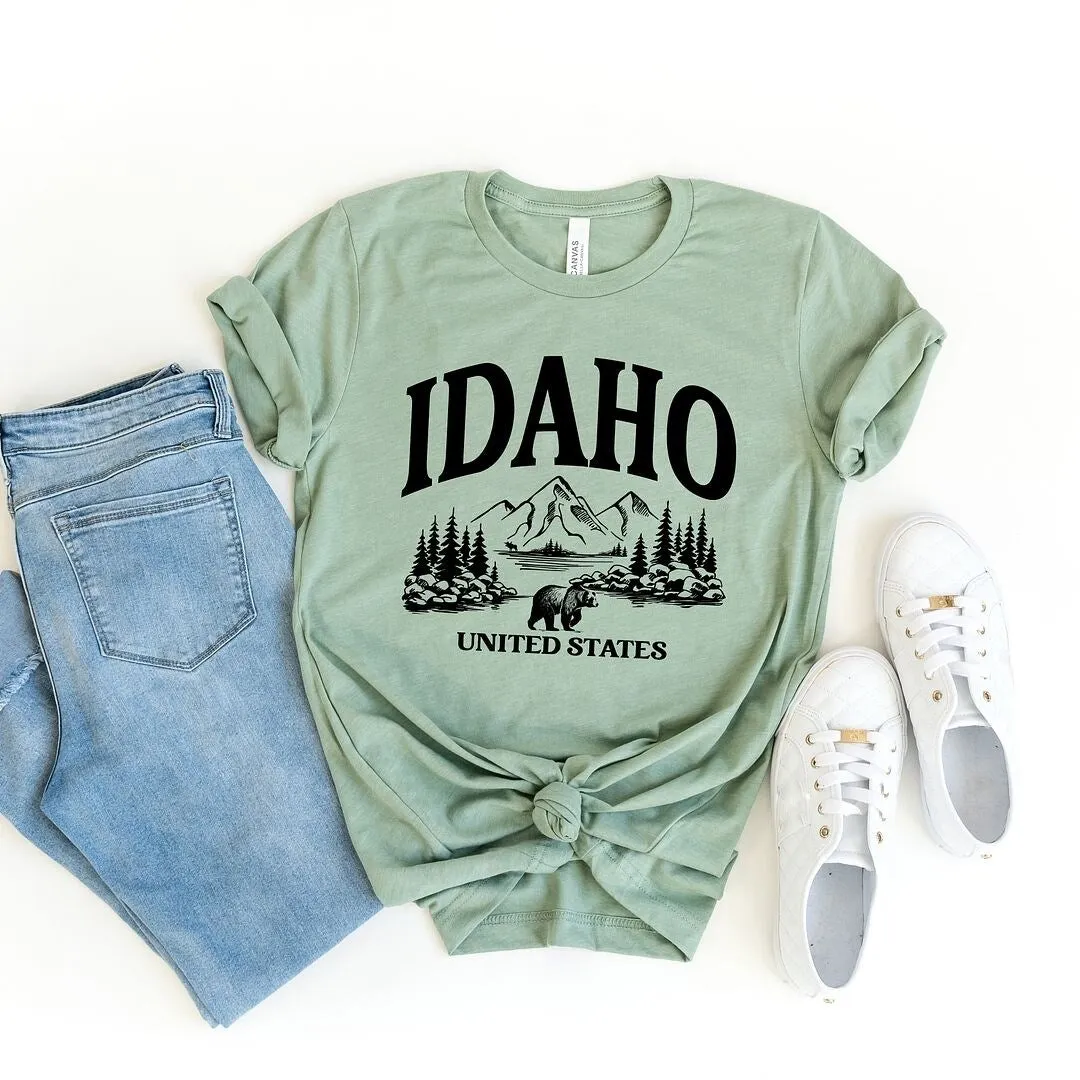 Idaho Forest Scene Short Sleeve Tee sold by Zulily