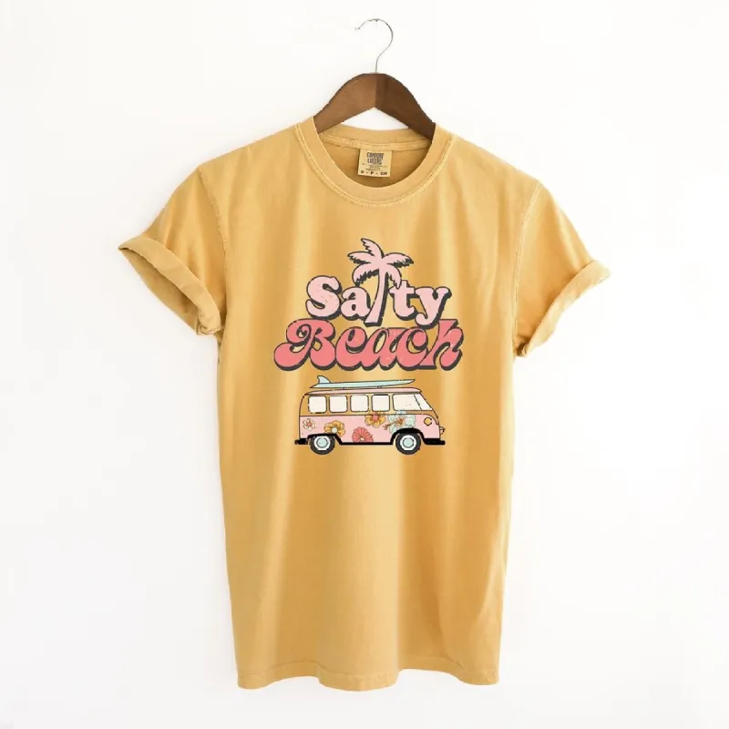 Salty Beach Van Garment Dyed Tee sold by Zulily
