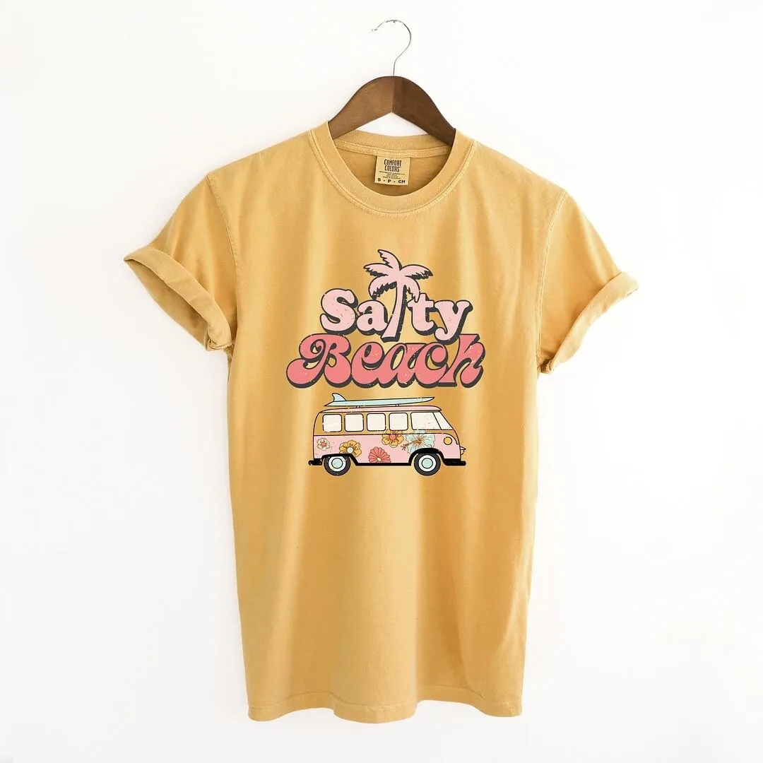 Salty Beach Van Garment Dyed Tee sold by Zulily