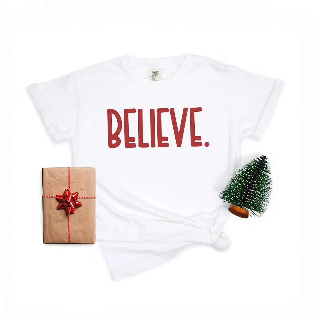 Believe Bold Garment Dyed Tee sold by Zulily