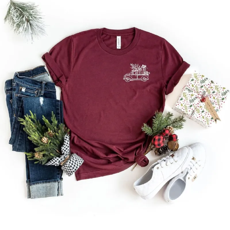 Truck With Gifts Mini Short Sleeve Crewnneck Tee sold by Zulily