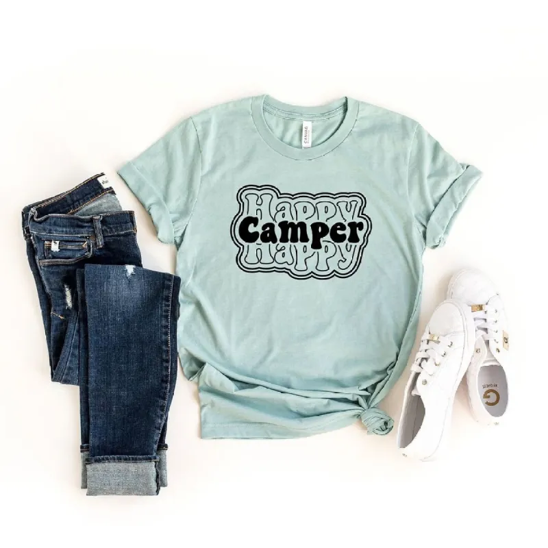 Happy Camper Stacked Short Sleeve Tee sold by Zulily