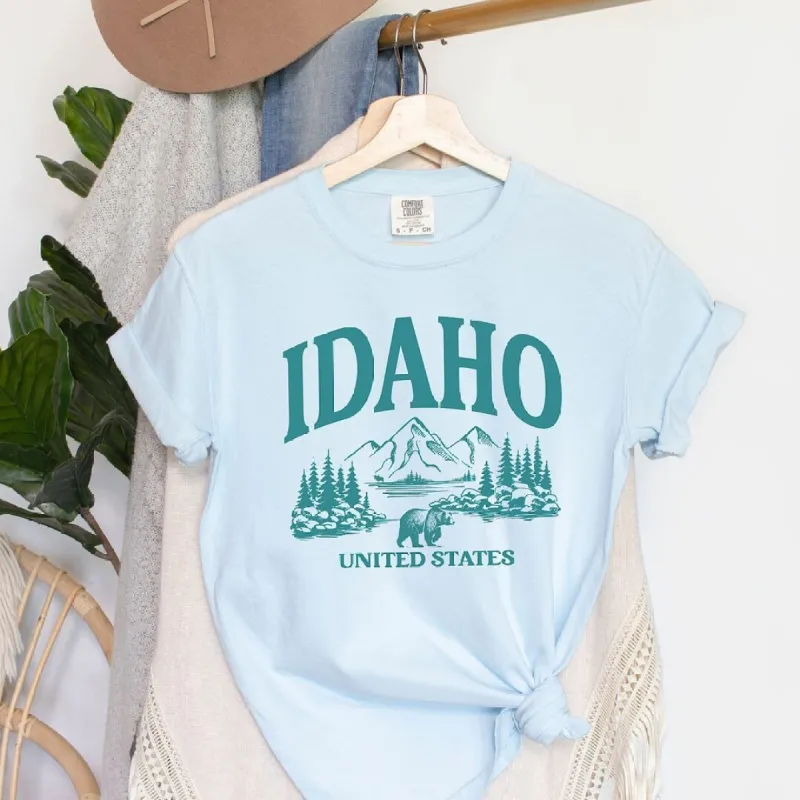 Idaho Forest Scene Garment Dyed Tee sold by Zulily