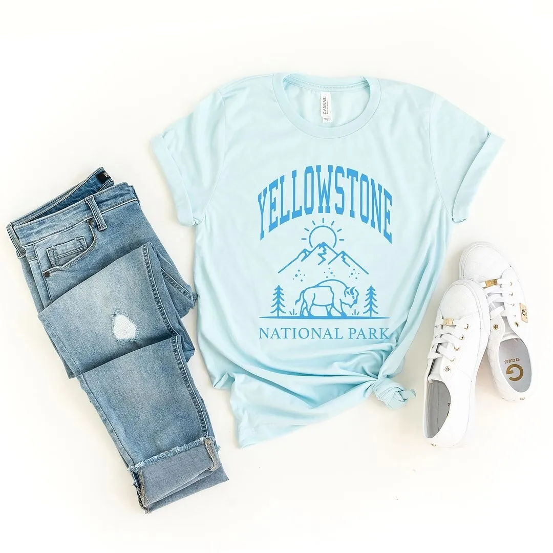 Yellowstone National Park Mountain Short Sleeve Tee sold by Zulily