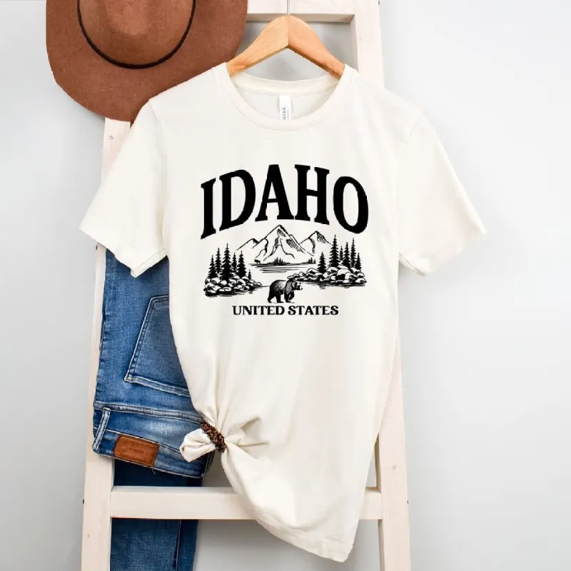 Idaho Forest Scene Short Sleeve Tee sold by Zulily