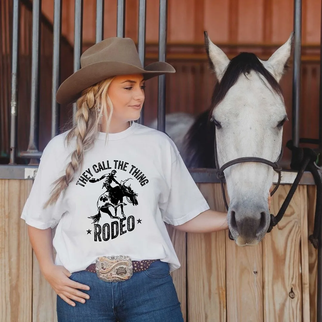 Call the Thing Rodeo Stars Garment Dyed Tee sold by Zulily product image thumbnail 2