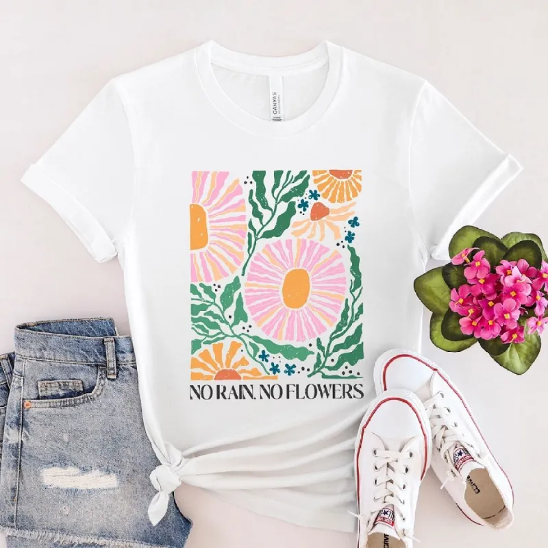 Boho No Rain No Flowers Short Sleeve Tee sold by Zulily