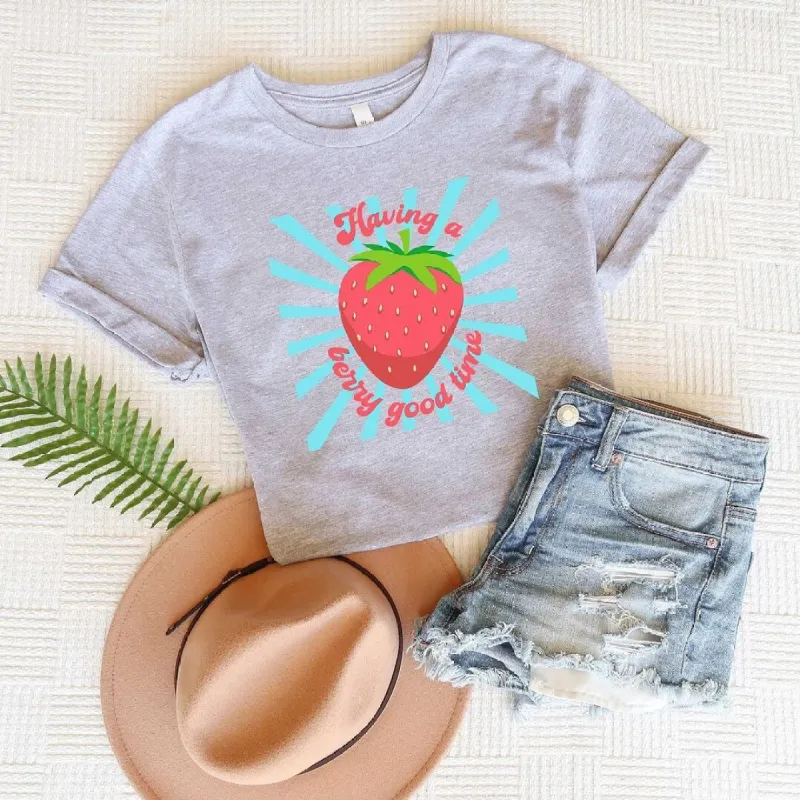 Having A Berry Good Time Short Sleeve Tee made by Zulily
