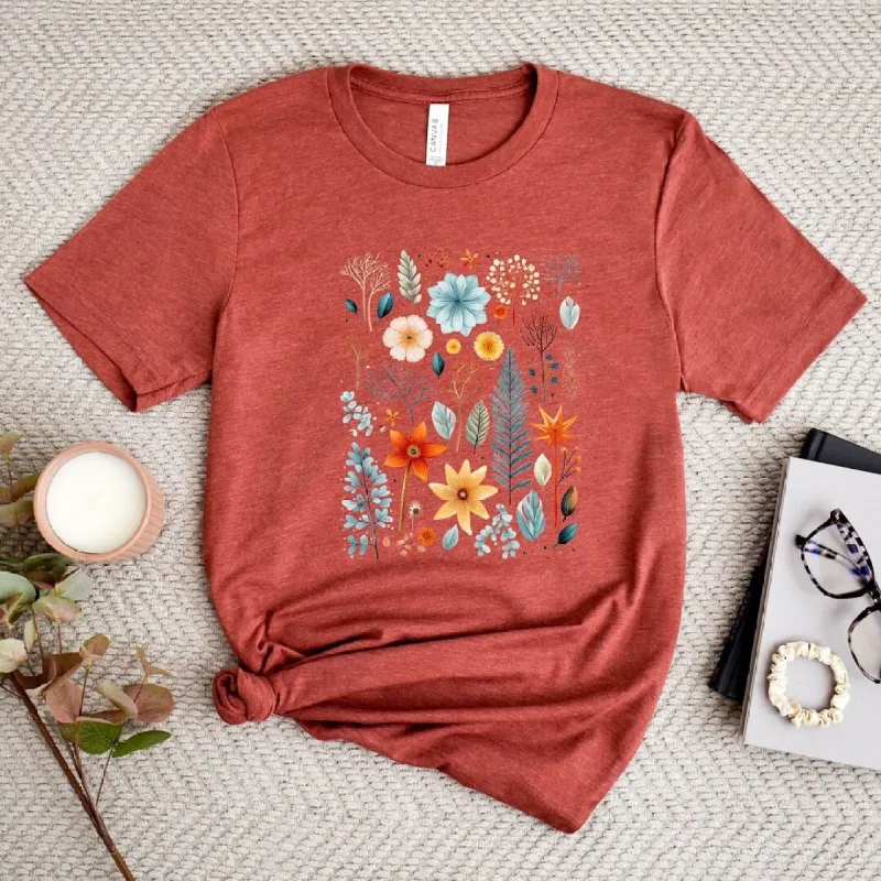 Winter Leaves Short Sleeve Crewnneck Tee sold by Zulily