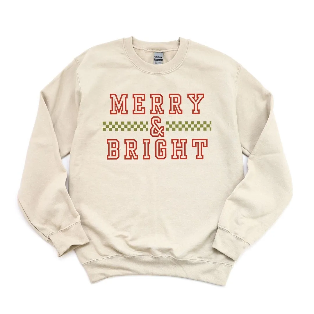 Merry And Bright Checkered Graphic Sweatshirt sold by Zulily product image thumbnail 2