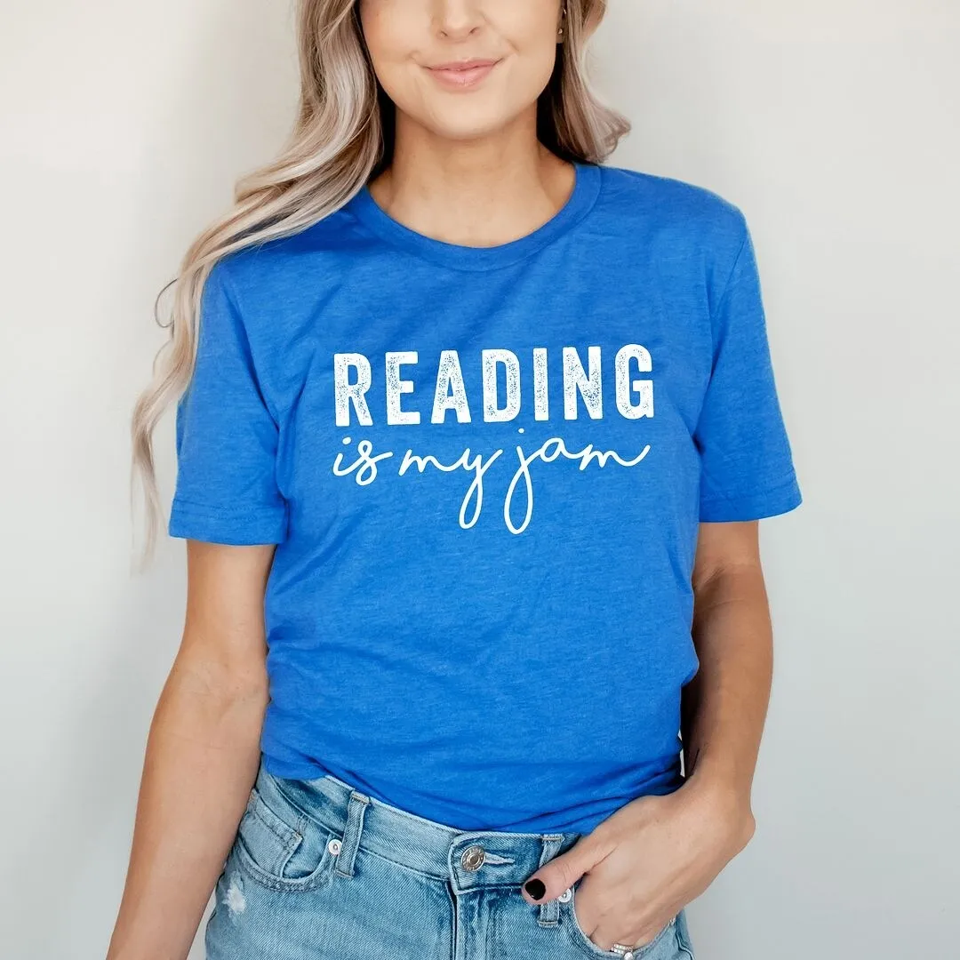 Reading Is My Jam Short Sleeve Crewnneck Tee sold by Zulily product image thumbnail 3