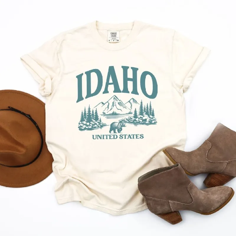 Idaho Forest Scene Garment Dyed Tee sold by Zulily