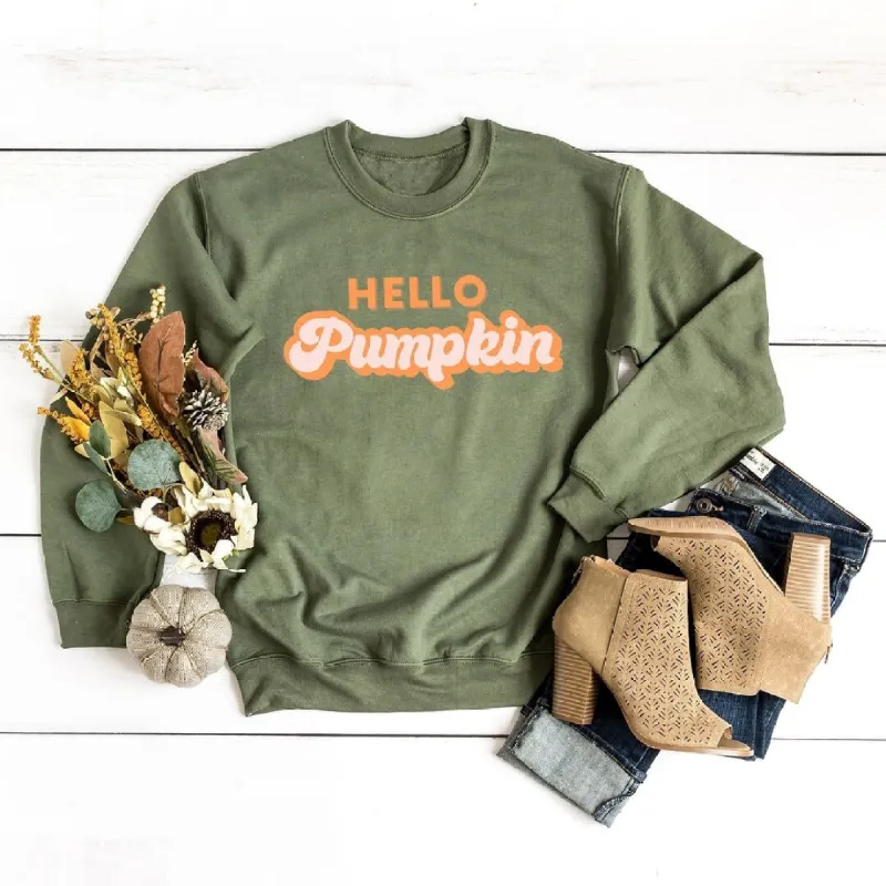 Retro Hello Pumpkin Graphic Sweatshirt sold by Zulily