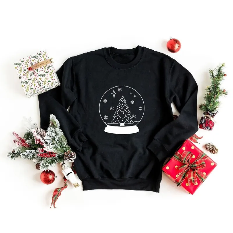 Christmas Snow Globe Graphic Sweatshirt sold by Zulily