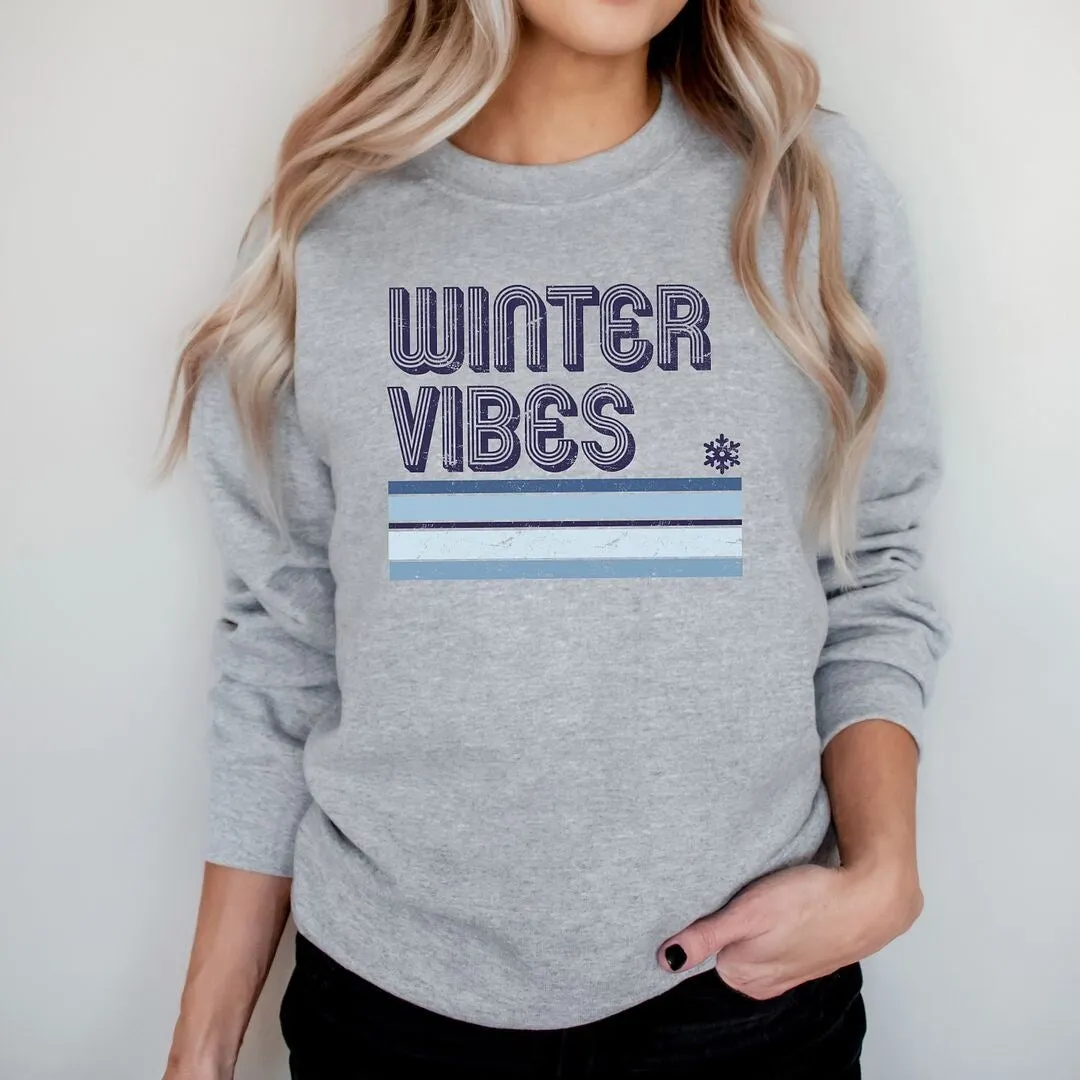 Winter Vibes Stripes Graphic Sweatshirt sold by Zulily product image thumbnail 3